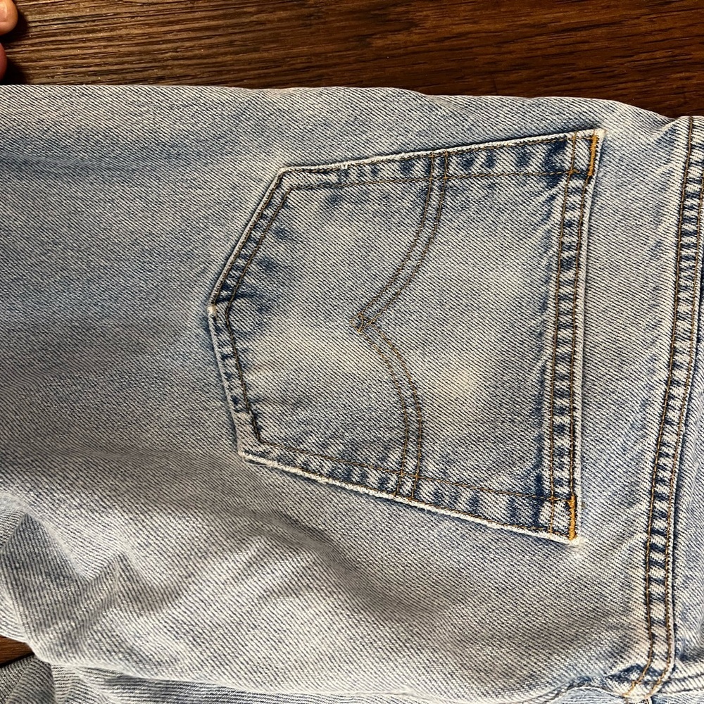 Vintage Men's distressed Blue Jeans 34x31 - Picture 7 of 13